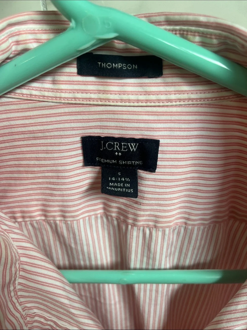 J. Crew Men's Pink Striped Dress Shirt